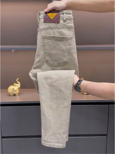 กางเกงยีนส์ทรงตรงสำหรับผู้ชาย ทรงสลิมฟิต กางเกงขายาวทรงลำลอง ทรงเข้ารูป สีสันสดใส ทรงเข้ารูป กางเกงขายาวสำหรับใส่ไปทำงาน