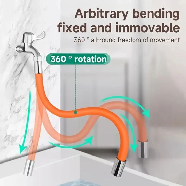 Kitchen Sink Faucet Extender Hose Universal Bathroom 360° Rotating ...