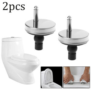 2x Toilet Seat Hinges Top Close Soft Release Quick Fitting Heavy Duty Hinge Pair Hinge Screw Toilet Accessories Hardware