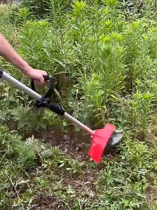 SANTINO 2800W Mesin Rumput Bateri Grass Cutter Cordless Electric Grass Trimmer Lawn Mower Wheel 20V MT Battery 无刷割草机