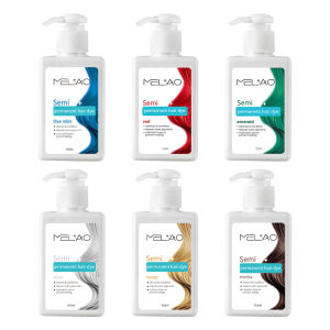 เมลาโอ แชมพูและครีมนวดผม 3-in-1 บำรุงและเปลี่ยนสีผม - ย้อมผมจากพืชธรรมชาติสำหรับผมขาวและสีแดง บำรุงและเพิ่มความสดใสให้สีผม
