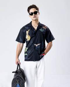 Baleine London Shirt เสื้อเชิ้ตแขนสั้น คอปกฮาวาย Hawaii Shirt