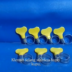 Kleman Selang Kupu-Kupu Kuning 3/4Inch: Aksesoris Penjualan E-Commerce