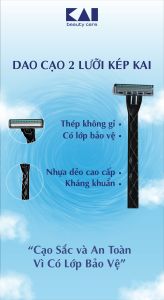 Dao Cạo Râu Kai LUS -3P ( 00737 - 1 Gói 3 Chiếc )