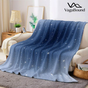Misty Starry Flannel Blanket Warm Soft Halloween Christmas Decorative Couch Warm Cozy All-Season Gift