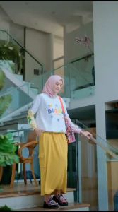 CAMILLA MIDI SKIRT BY GIOK BAHAN BABY TERRY TERBARU ROK WANITA PANJANG