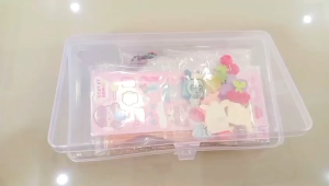 DIY Gantungan Kunci Akrilik Guka Set Mainan Anak-anak Mainan DIY Stiker lem krim Kreatif Anak Hadiah Ulang Tahun