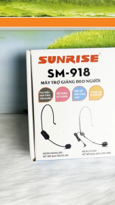 [BH 12 THÁNG]Loa máy trợ giảng không dây chính hãng sunrise SM-918 sóng UHF chống nhiễu chống hú tốt - sunrise sm918