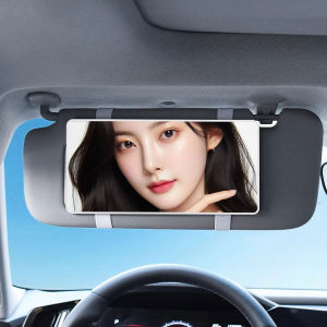 Ultrathin Car Mirror for Sun Visor Large Screen Portable Makeup Mirror HD Vanity Mirror for Truck SUV Interior Rear View Mirror