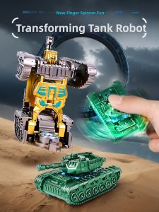 Yizhi | Trendy Transforming Tank Robot Finger Spinner Toy