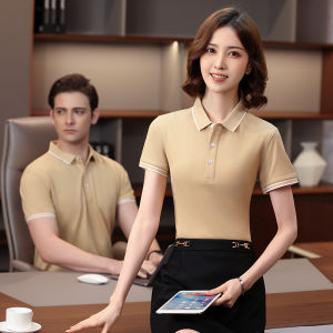 FANWUJINHUANG | Áo Polo Tay Ngắn In Logo Theo Yêu Cầu cho Nam và Nữ Mùa Hè
