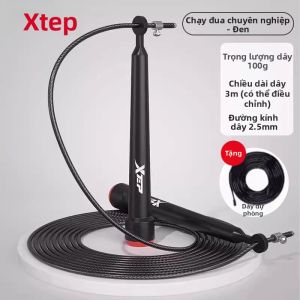 XTEP | Dây Nhảy Siêu Nhẹ Dùng Cho Học Sinh Kiểm Tra Thể Chất Dây Thép Mảnh