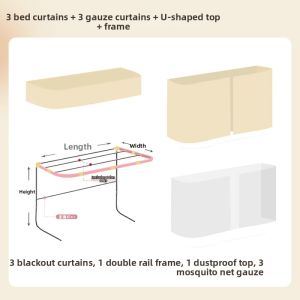 JILAIYAO | Heavy Light Blocking U Shape Track Installed Bed Canopy