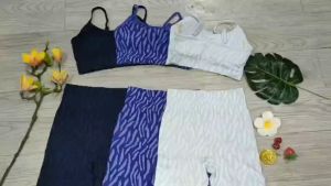 Bộ đồ tập gym yoga aerobic thể thao nữ bao gồm áo bra kèm mút quần đùi chất liệu thun dệt kim co dãn 4 chiều BINSPORTS BN098