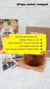 RESEP JSR ANTI PILEK / MINUMAN REMPAH TEH HERBAL ALAMI untuk MERINGANKAN FLU / PILEK uk. SACHET