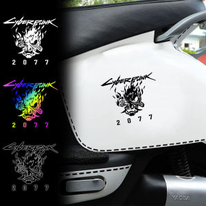 JDM Japanese Samurai Reflective Laser Sticker Cyberpunk Car Windshield Decoration Sticker Scooter Body Bumper Waterproof Decal Motorcycle Accessories