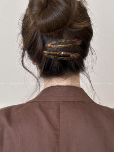 Retro Acetate Hair Clips Womens 2025 New High-End Side Bangs BB Clips Waterdrop Hair Accessories Korean Style Fresh out