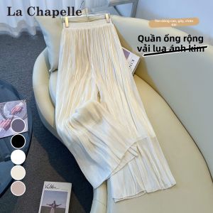La Chapelle | Quần Culottes Lỏng Thoáng Đai Dây Co Giãn Chất Liệu Lụa Đào Mát