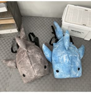 HATELI Pet Shark Backpack Fashion Shark Shaped Backpack Whale Shark Backpack Men Women Boy Whale Bag Back Pack Large Capacity Travel Bag