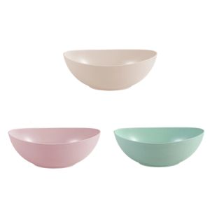 Simple and Environmentally Friendly Creative Salad Bowl Household Vegetable Bowl Fruit Bowl Kitchen Microwave Food Bowl