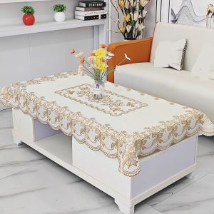 Besee | Waterproof Heat-resistant Dust-proof European Style Gold-embossed Tablecloth