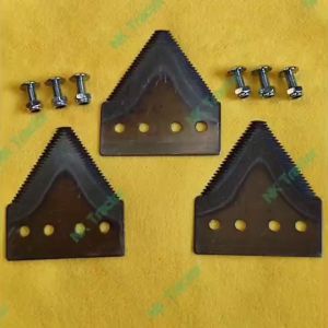 เกร็ดชูบแข็ง ด้วย หัวล็อก 2 ตัวใบ ใบดำซ้อนหญ้าสาม รุ่น 3 นิ้ว แบบติด จานตัดหญ้า