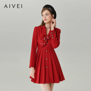 AIVEI | Autumn Red Small Dress sui-dress