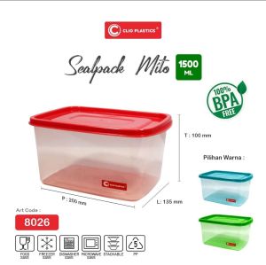 3pcs Sealware Mito 1500ml / wadah / tempat penyimpanan makan / toples