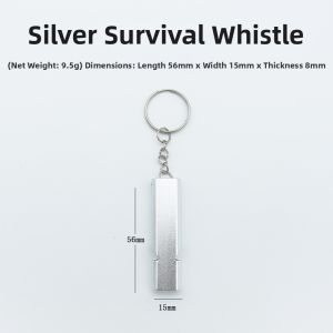 PATGEAR | Outdoor High Frequency Extra Loud Survival Whistle Aluminum Alloy