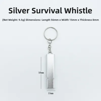 PATGEAR | Outdoor High Frequency Extra Loud Survival Whistle Aluminum Alloy