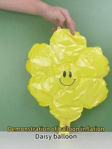 Balon Foil Karakter Mini Daisy Medium / Warna Warni Macaron