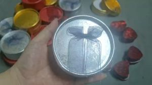 Hộp tròn đựngvtrang sức có nơ đủ màu 12 cái