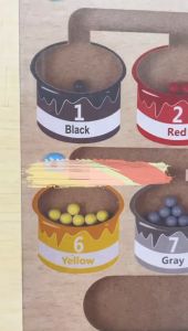 Mainan Edukasi Anak Bahan Kayu: Mainan Pemisah Warna Magnetic