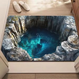 Cave Scenery Pattern Doormat  Home Decor Rugbedroom Living Room Entrance Rugs Kitchen Front Door Nonslip Area Foot Mats