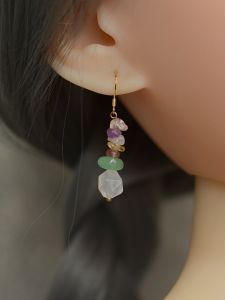 ต่างหูคริสตัลมัมมี่สไตล์ใหม่สำหรับผู้หญิง ดีไซน์เรียบง่าย ดีไซน์เฉพาะตัว แฟชั่น เครื่องประดับหู เครื่องประดับแฟชั่น