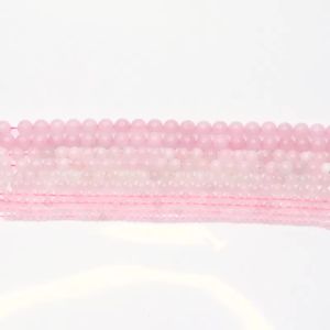 Apx 32-95pcs/strand 4 6 8 10 12mm Pink Quartz Crystal Beads Natural Stone Beads Loose Spacer Beads For DIY Jewelry Making