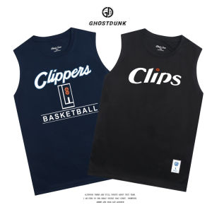 Loose Mens Basketball Vest Quick Dry High Street Style Training Jersey George Leonard Summer Sports Mesh Backless Top