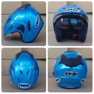 HELM INK DOUBLE VISOR TERLARIS TERBARU ORIGINAL MERK FNK EMBOSS SNI TERMURAH BISA COD FREE BUBLLE WRAP PAKING KARDUS