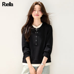 puella | Bộ Áo Hoodie Hai Mảnh Ảo Giả Cổ Tròn Nữ