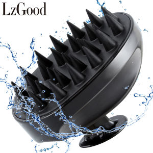 【Fast Delivery】Hair Scalp Massager Shampoo Brush  Soft Silicone Bristles to Remove Dandruff Waterproof Hair Scrubber for Both Wet Dry Hair Suitable for Men & Women (Pink & Black)
