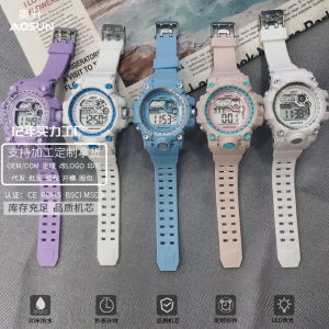 Đồng Hồ Điện Tử Shengcheng Đồng Hồ Sinh Viên Thể Thao Ngoài Trời Đồng Hồ Nữ Đa Chức Năng Chống Nước Bơi Lội Du Lịch Giải Trí Đồng Hồ Nữ