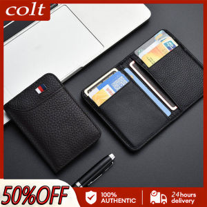 (COD+3 Days Delivery) Mini Leather Thin Pocket Flip Purse Wallet Drivers License Business Credit Card ID Foldable Holder LA
