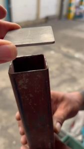 สี่เหลี่ยม แผ่นเพลท (2-4นิ้ว) สำหรับแผ่นปิดเสา สุขภาพเชื่อผล 2มม