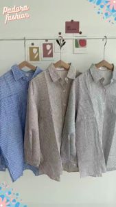 Áo Sơ Mi Tay Dài Kẻ Sọc Đáng Yêu Hợp Thời Trang Dành Cho Bạn Nữ Padora-A46