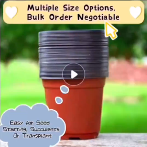 50PCS Plastic Flower Pot Seedlings Premium Plant Nursery Pots Succulent Plastic Flower Pot Wholesale Flower Pots