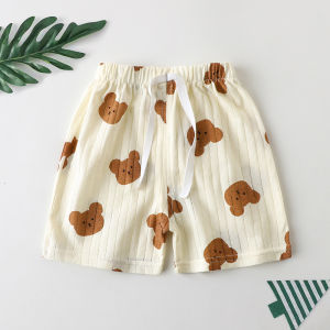 Summer Breathable Thin Cartoon Korean Style Cotton Kids Shorts
