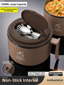 XIAOCHUSHU | Lidded Large Capacity Personal Stainless Steel Bowl