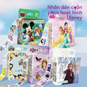 ดิสนีย์ frozen ของเล่นการ์ตูนสําหรับเด็กสติกเกอร์ม้วนสติกเกอร์รางวัลสําหรับเด็กอนุบาลเด็กผู้หญิงสติกเกอร์เจ้าหญิง