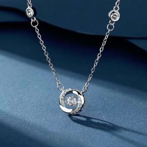 สร้อยคอ Mobius Ring 3 วินาที หัวใจเต้นแรง สำหรับผู้หญิง ระดับไฮเอนด์ เครื่องประดับแฟชั่น ของขวัญสำหรับแฟนสาว โซ่กระดูกไหปลาร้า