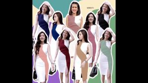 CC 9356 เดรสทำงาน เดรสสั้น ชุดทำงานราคาถูก (ฟรีไซส์ M อก 34-38 เอว26-32 สพ36-40 ยาว 34.5)